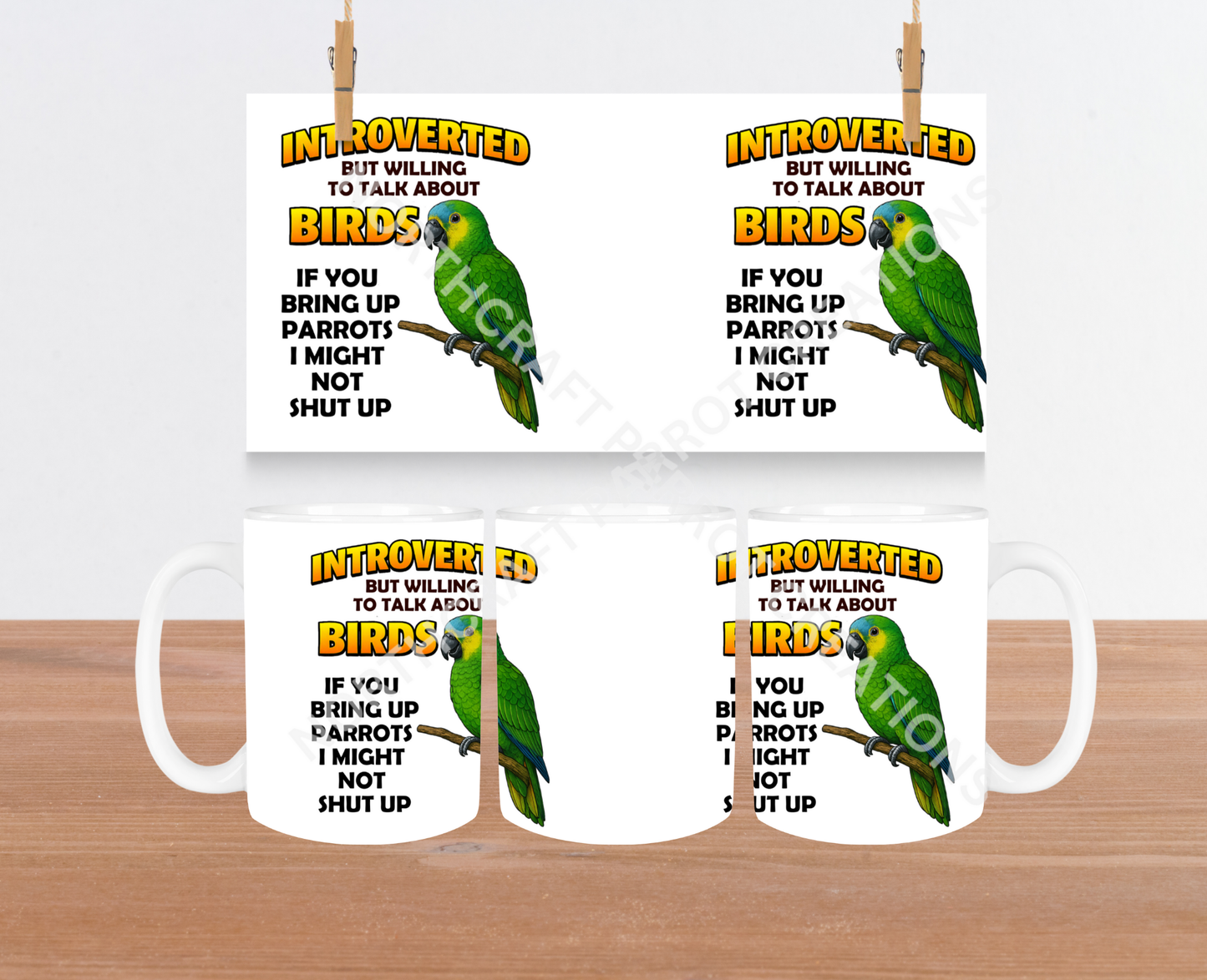 Amazon "Introverted but Willing to Talk About Birds" 15oz Ceramic Mug
