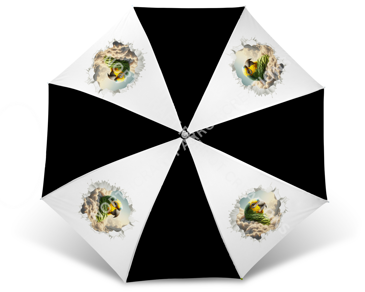 Amazon (Blue Fronted) in Clouds Golf Umbrella