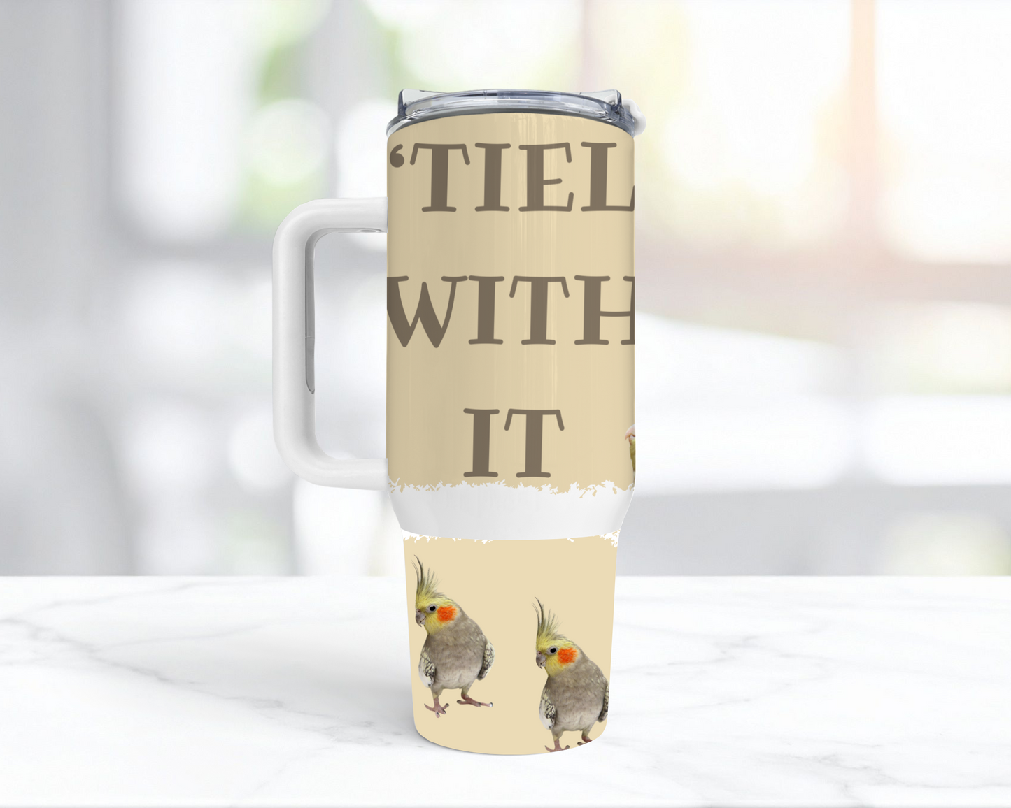 Cockatiel 'Tiel With It 40oz Tumbler