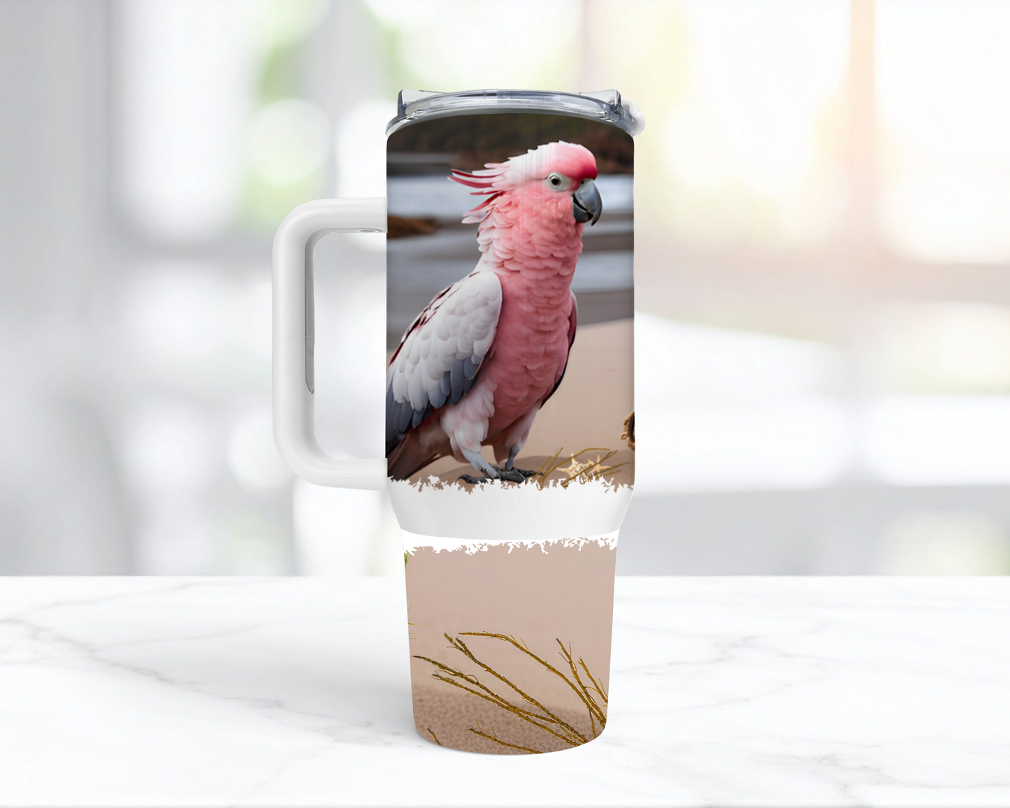 Galah Cockatoo (Rose Breasted) "I Love My Galah" 40oz Tumbler
