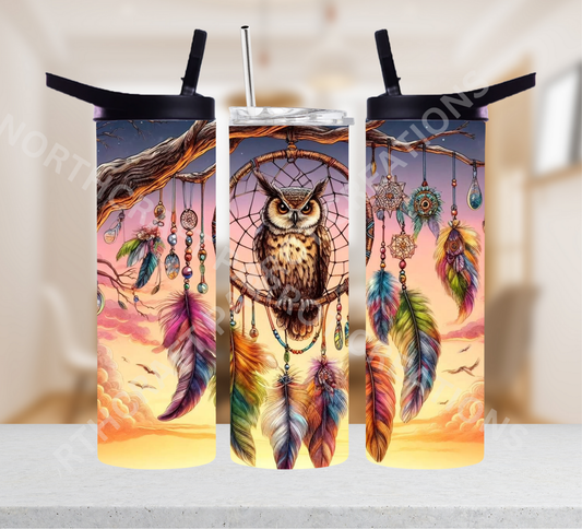 Owl Dream Catcher 20oz or 30oz Tumbler