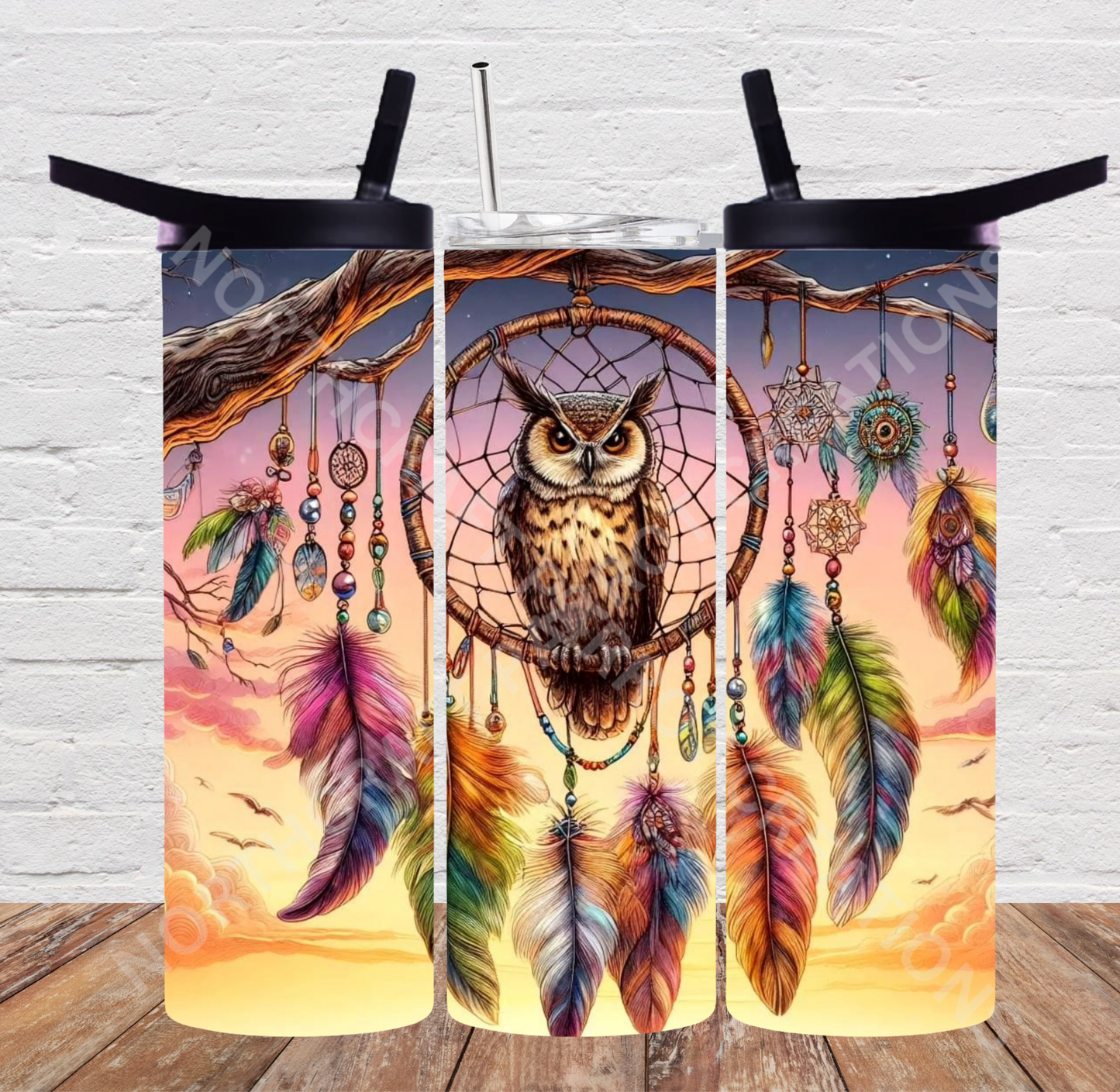 Owl Dream Catcher 20oz or 30oz Tumbler