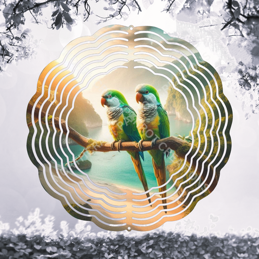 Quaker Pair on a Branch 8" or 10" Wind Spinner