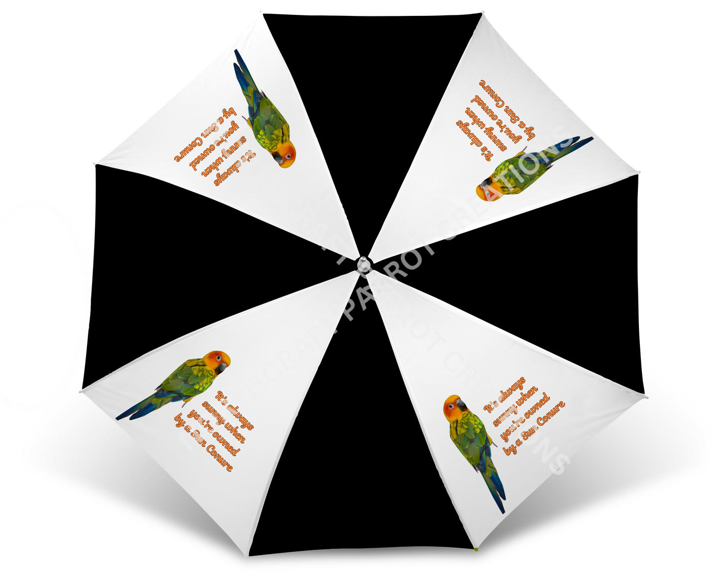Sun Conure "It's Always Sunny When You're Owned by a Sun Conure" Golf Umbrella