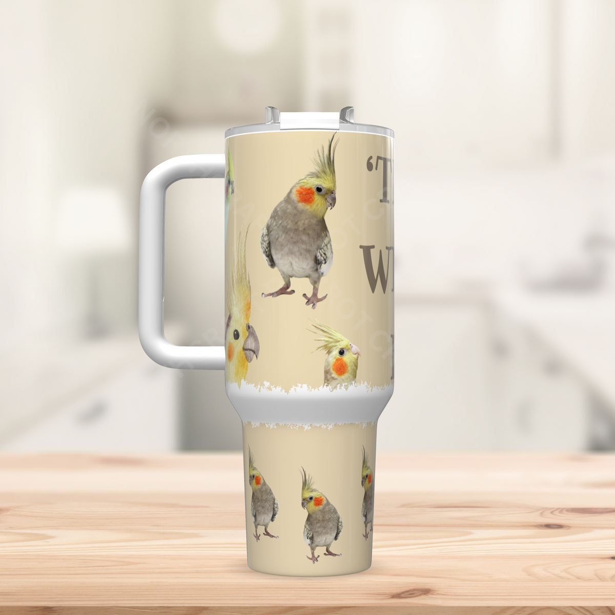 Cockatiel 'Tiel With It 40oz Stainless Steel Tumbler