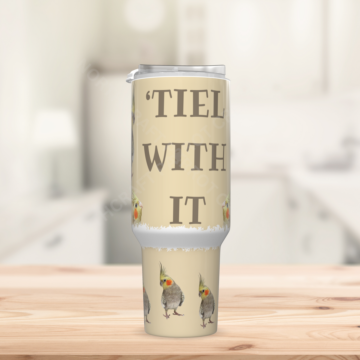 Cockatiel 'Tiel With It 40oz Stainless Steel Tumbler