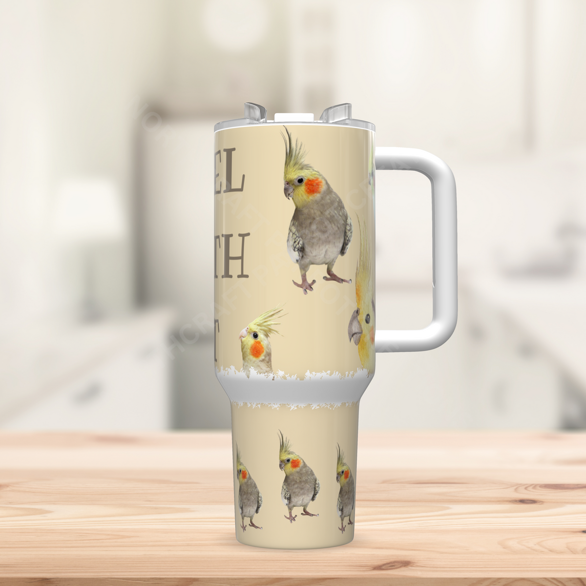 Cockatiel 'Tiel With It 40oz Stainless Steel Tumbler
