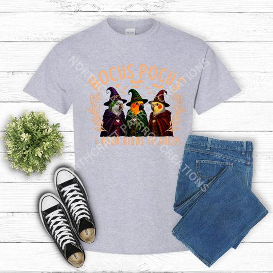 Halloween Hocus Pocus Quaker, Sun Conure, Cockatiel 100% Cotton Parrot Shirt (Copy)