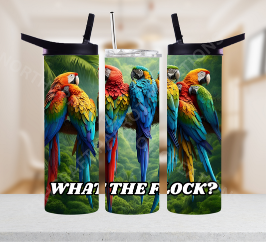 "What the Flock" Macaw Variety 20oz or 30oz Tumbler